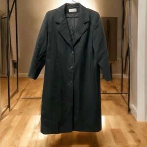 Black Wool Classic Design Coat